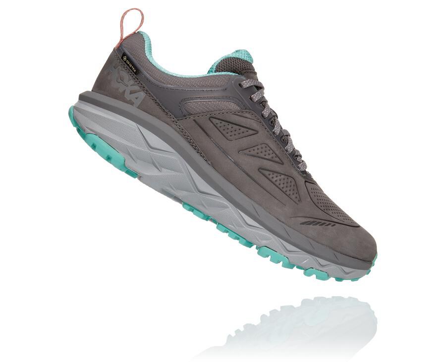 Hoka One One Trail Schoenen Dames - Challenger Laag Gore-Tex - Grijs - RN8792350